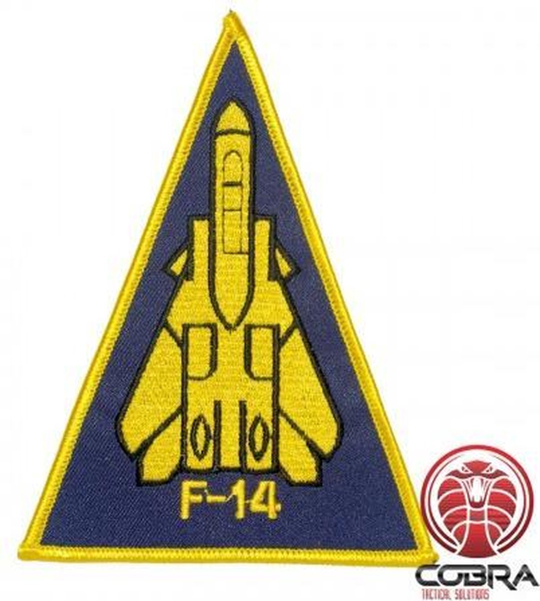 F-14 Tomcat Triangle Schouder aviation geborduurde patch | Strijkpatches | Military Airsoft